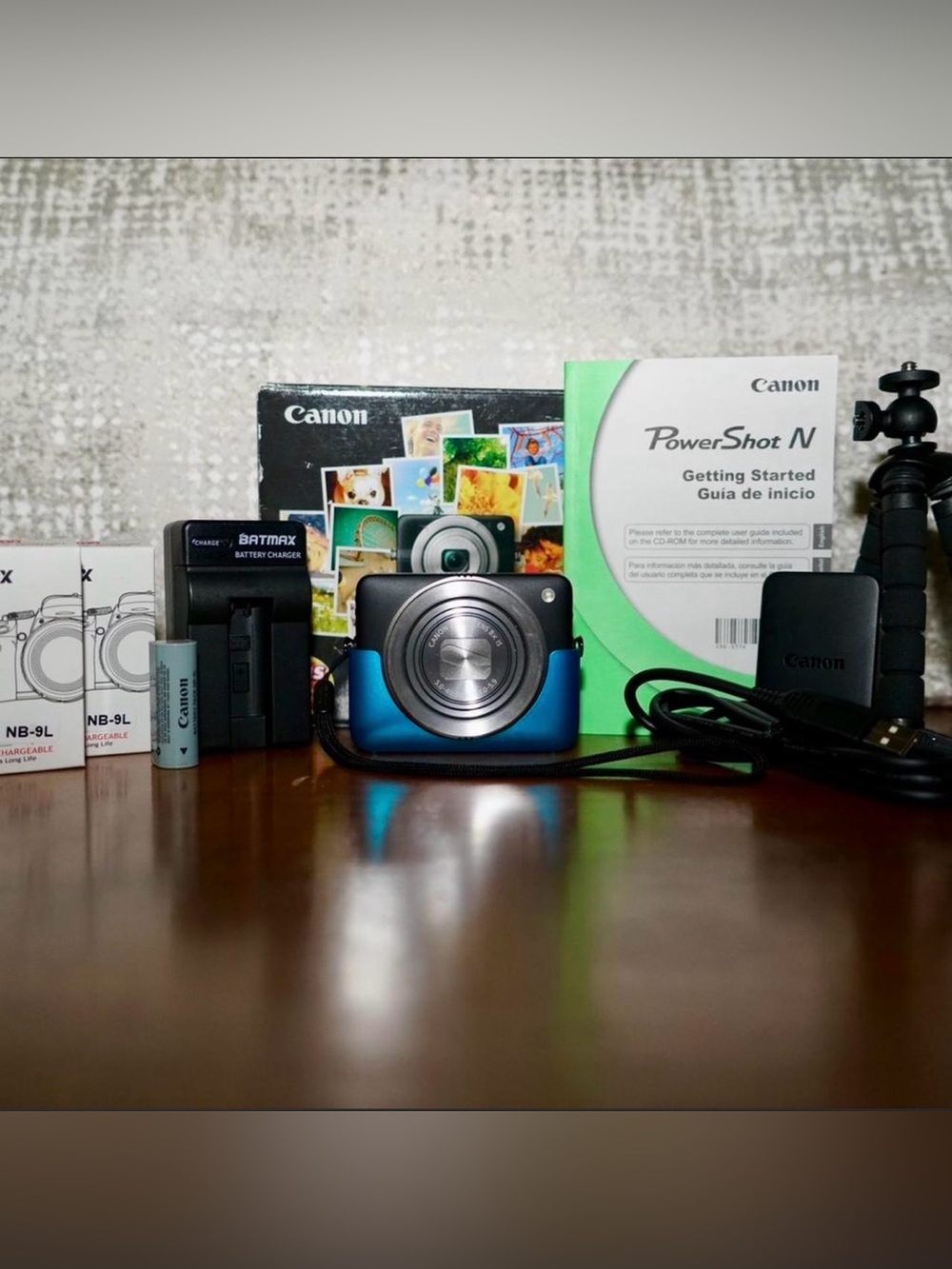 Canon PowerShot N Compact Digital Camera in Blue and Black